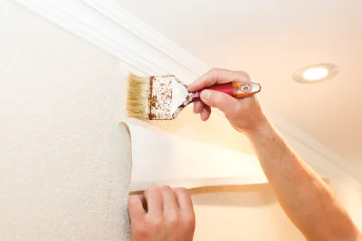 Pose de papier peint à Monplaisant — revêtements muraux et toiles de verre